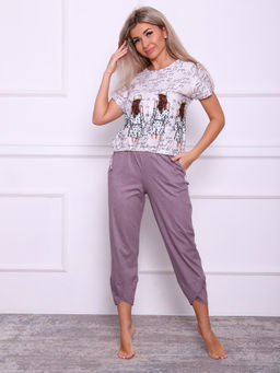 Костюм с брюками ВИЖН -1 (тёмно-лиловый № 4/1)