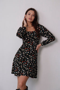 Платье с вырезом каре отрезное по талии - Martichelli фото 50