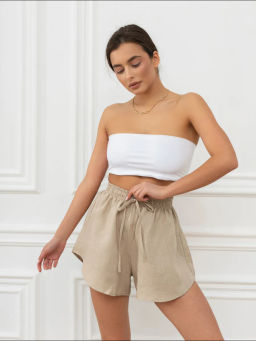 Шорты женские Лён-1 Белый - Modamica фото 28