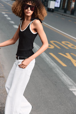 TOP CANAL? LAZOS / Negro - Zara фото 4