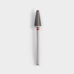 Фреза твердосплавная для маникюра «Конус», мелкая нарезка, 6×15 мм, в пластиковом футляре