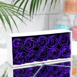 Мыльные розы, фиолетовые, набор 10 шт. - SB BEAUTY фото 3