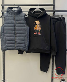 костюм тройка жилетка на флисе с мехом - Bruno фото 4