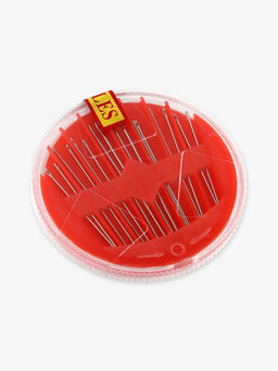 Швейный набор, 42 предмета, в футляре, 12×12×3 см, чёрный