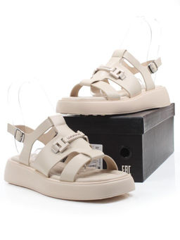 08-PET252-2 LT. BEIGE Босоножки женские (натуральная кожа)