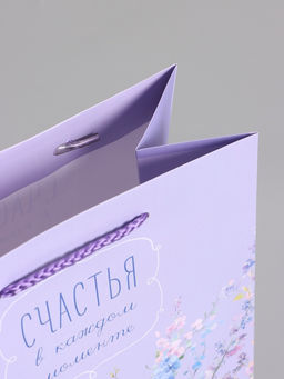 Пакет подарочный ламинированный «Счастья», 18×22.3×10 см