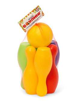 Боулинг детский, набор: 6 кеглей 21×7 см, 1 мяч d=6.5 см