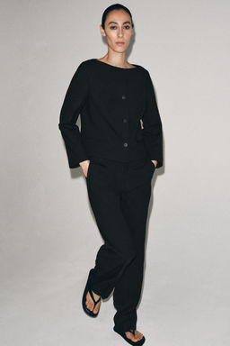 CHAQUETA BOTONES ZW COLLECTION / Negro