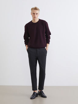 Bisiklet Yaka Erkek Sweatshirt