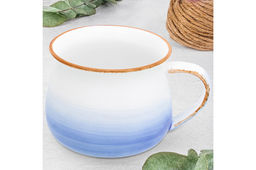 Кружка 250 мл 11,5*9*7 см Кантри небесно-голубая