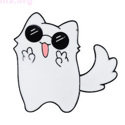 Брошь-значок Cool cat