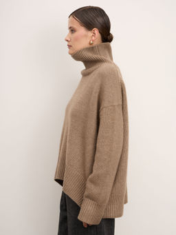 Свитер из кашемира женский 03-25-201-0C капучино