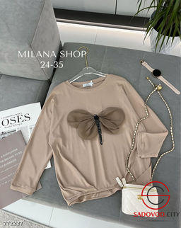 Жеснкая блузка с апликацией - Zum ming фото 8