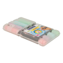 Centropen Набор текстовыделителей HIGHLIGHTER FLEXI - (super-flexible tip) 4 цв. 1-5 мм 4 цв. СК/Распродажа перо скошенное 8542/4 SOFT 4 цв