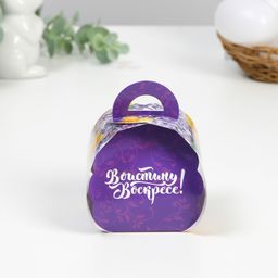 Цена за 10 шт. Коробочка подарочная для яйца «Весенние цветы» на пасху, 25 × 30 см.