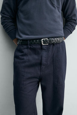 PANTAL?N STRAIGHT FIT LAVADO / Azul - Zara фото 5