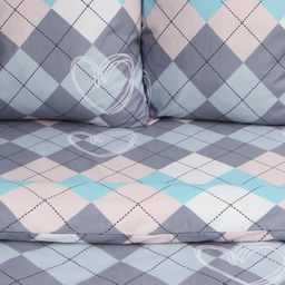 Постельное бельё Экономь и Я 1,5 сп Geometry 147х215см, 150х215см, 70х70см-2 шт, полисатин, 80г/м фото 2