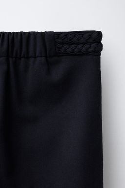 WIDE-LEG TROUSERS WITH BRAIDED DETAIL - Zara фото 4