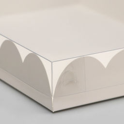 Цена за 5 шт. Коробка для печенья, белая, 25×18×3 см