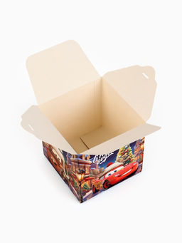 Цена за 4 шт. Коробка складная С Новым годом! 12 ? 12 ? 12 см