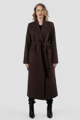 01-12170 Пальто женское демисезонное (пояс)