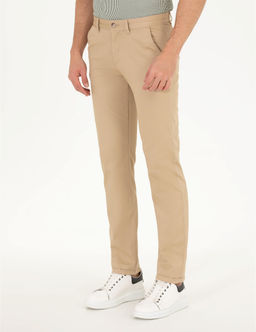 Bej Regular Fit Kanvas Pantolon - Pierre cardin фото 2