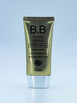 EKEL - BB КРЕМ ДЛЯ ЛИЦА С УЛИТОЧНЫМ МУЦИНОМ SNAIL GOLD BB CREAM SPF50+/PA+++, 50 ML  фото 4