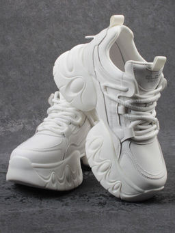 03-9D-1 WHITE Кроссовки женские (натуральная кожа, искусственная кожа)