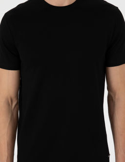 Siyah Slim Fit Ti__rt
