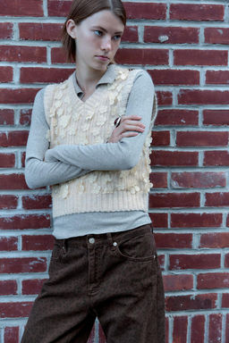 ANIMAL PRINT TRF SLOUCHY JEANS - Zara фото 2