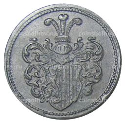 Монета 20 пфеннигов 1918 года Транспортный нотгельд Лейпциг