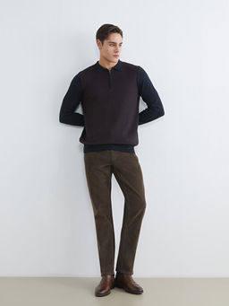 Polo Yaka Erkek Triko Kazak