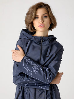 22126 Плащ графитовый - Dizzyway фото 2