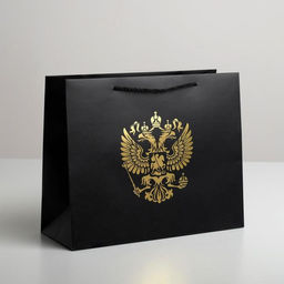 Цена за 2 шт. Пакет подарочный, упаковка, «Герб России», 32 х 26 х 12 см