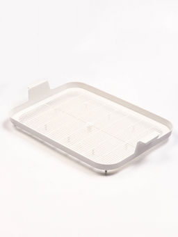 Туалет «Белла мини» для кошек, с сеткой, 35×26×6 см, Серый