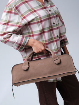 Сумка багет Doxie DBR 31157 серо-коричневый  фото 6