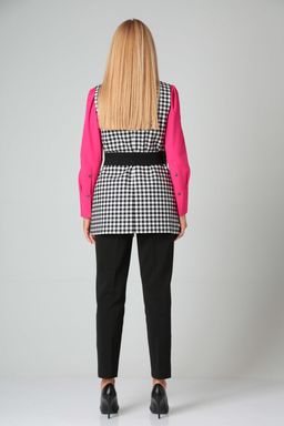 Костюм Gamma & Gracia 251 черный белый черная клетка  фото 4