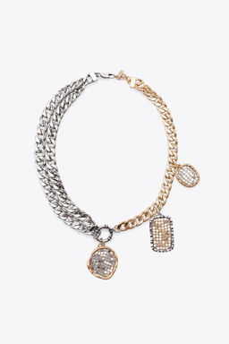 CONTRAST COIN NECKLACE - Zara фото 2