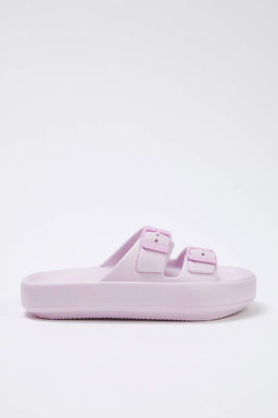 Trendyol Shoes Bej Cift Bantl? Toka Detayl? Hafif Taban Kad?n Terlik TAKSS25TE00019 - Trendyolmilla фото 28