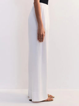 Льняные брюки с эластичным поясом ZR2605012102-2 / Zarina  фото 4