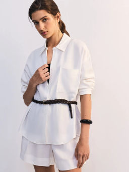 Шорты из вискозы и льна ZR2605012107-2 / Zarina  фото 2