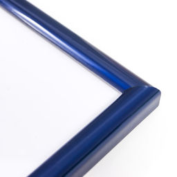 Фоторамка пластик "Радуга" 30х40 см, синий металлик (пластик)