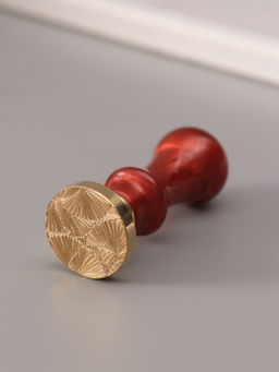 Печать для сургуча с пластиковой ручкой «Цветок веер», 6.3×2.5×2.5 см