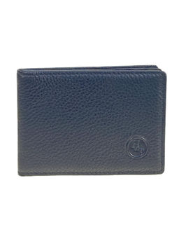 Картхолдер из натуральной кожи для пластиковых карт, цвет черный