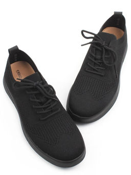 05-9074-1H BLACK Полуботинки летние мужские (текстиль)