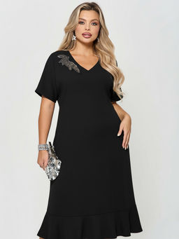 Платье 0421-1 черный