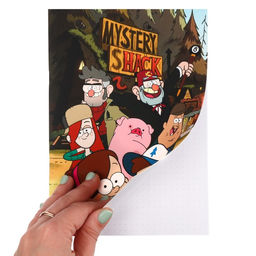 Блокнот А5, на скрепке, 40 листов, Гравити Фолз - Disney фото 8