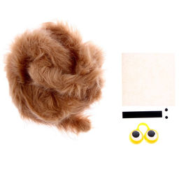 Набор для творчества: создание игрушки из меховых палочек и раскраска «Животные на отдыхе»