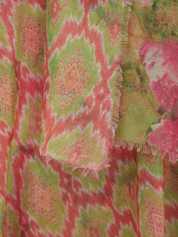 ХЛОПОК ВИСКОЗА Оригинальный двусторонний платок. - Tantino фото 7