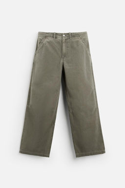 RELAXED FIT FADED TROUSERS - Zara фото 15